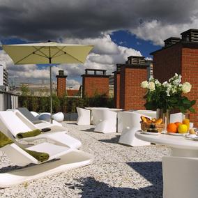 terrasse sur le toit 