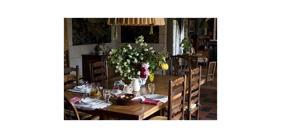 Manoir de Beaumarchais - Salle de petit d&eacute;jeuner