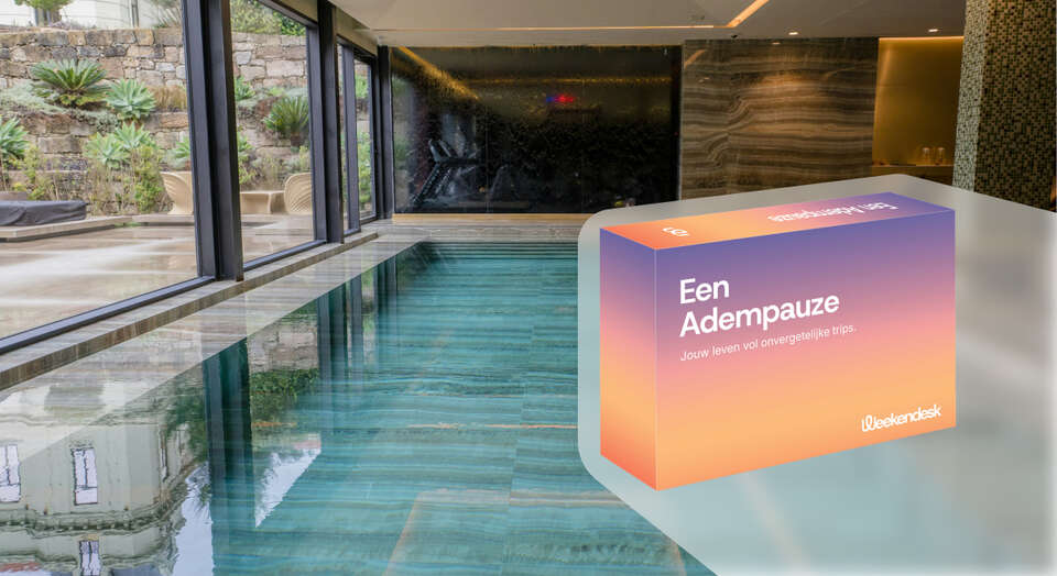 Geschenkdoos 'Uitzonderlijke ontspannende mini-vakantie' van Weekendesk, ideaal voor een spa-weekendje weg voor twee personen.