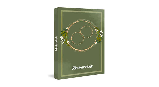 Coffret cadeau 'Vive les mariés ! Week-end évasion' de Weekendesk, le parfait coffret cadeau pour les jeunes mariés.