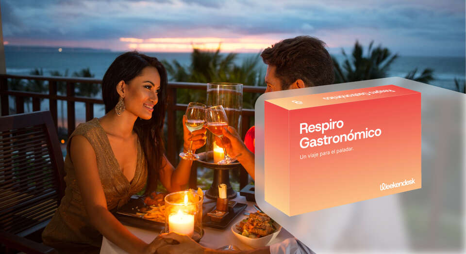 Caja regalo 'Minivacaciones con cena' de Weekendesk, la experiencia perfecta de dos noches con cena incluida.
