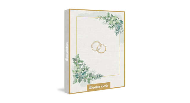 Caja regalo '¡Vivan los novios!' de Weekendesk, el regalo de boda perfecto para una escapada inolvidable.