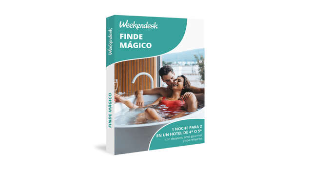 Caja regalo 'Finde mágico' de Weekendesk, la experiencia perfecta para una escapada con cena y spa.