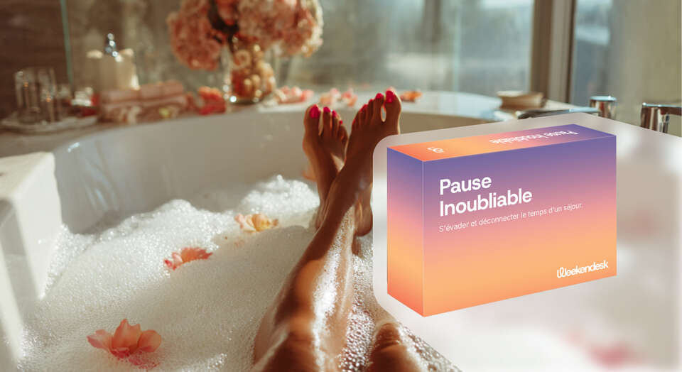 Coffret 'Week-end escapade de luxe', le cadeau d'escapade de luxe parfait pour une nuit inoubliable.