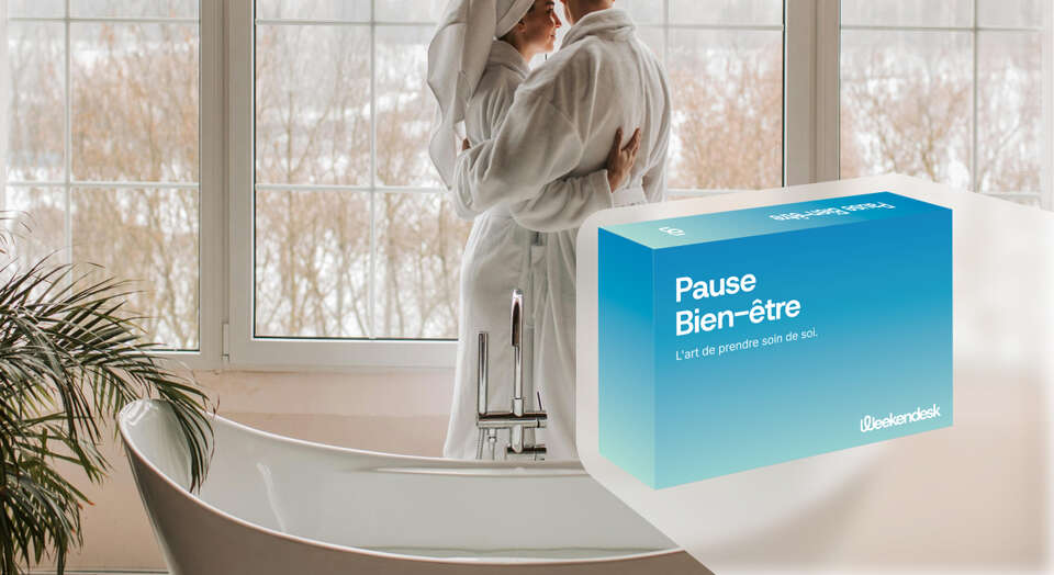 Coffret cadeau 'Week-end magique' de Weekendesk, l'expérience parfaite pour une escapade avec dîner et spa.