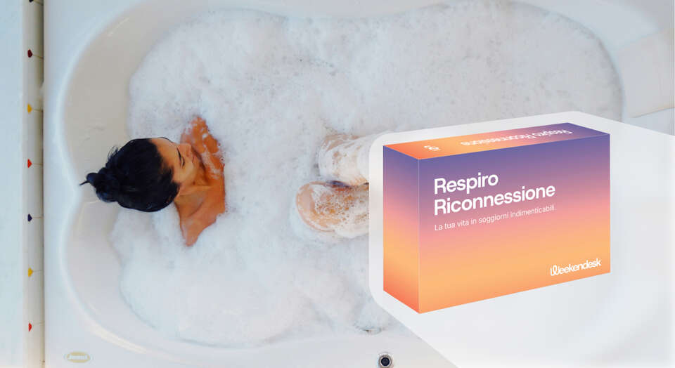 Cofanetto regalo 'Soggiorno con jacuzzi privata' di Weekendesk, per una notte in un hotel con jacuzzi in camera.