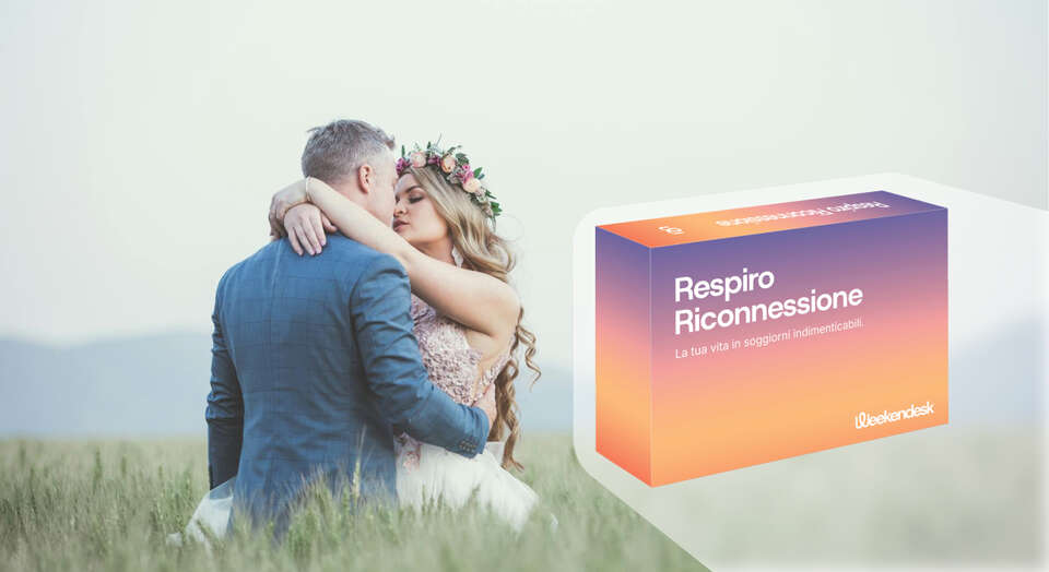 Cofanetto regalo 'Evviva gli sposi!' di Weekendesk, il regalo di nozze perfetto per una fuga indimenticabile.