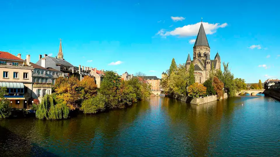 Week-end sur les berges de la Moselle a Metz