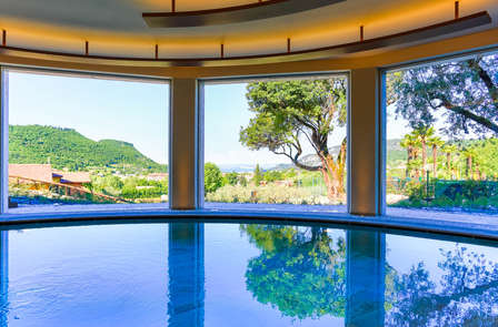 Bien-être avec vue sur le Lac de Garde : un appartement et accès au spa inclus