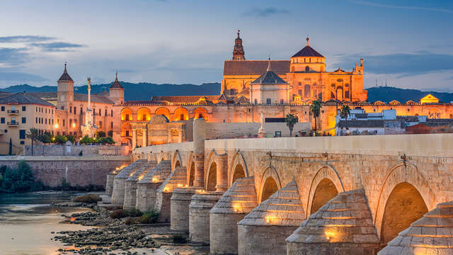 Escapada con Tour de los Patios, botella de cava, bombones y parking en Córdoba