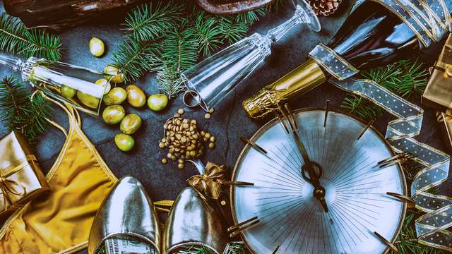 1 Dîner du réveillon du jour de l'an pour 2 adultes