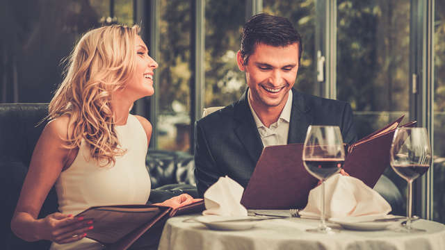 Speciaal voor Valentijnsdag voor romantische gasten: gastronomisch diner, toegang tot spa en disco!