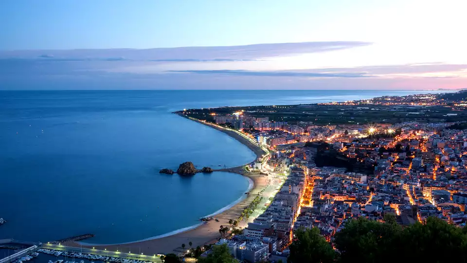 Cena y vistas al mar en Blanes Costa Brava