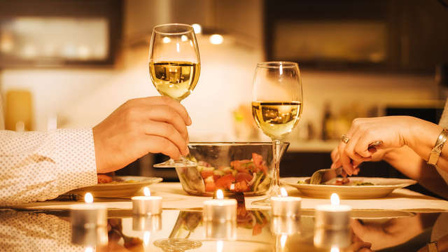 cena gastronómica para 2 adultos