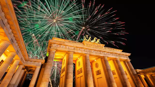 Réveillon du Nouvel An dans le centre de Berlin