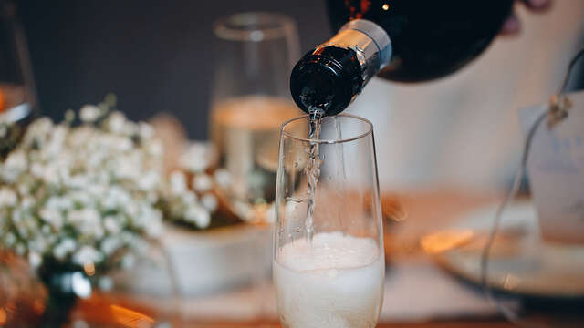 Coupe de champagne pour 2 adultes