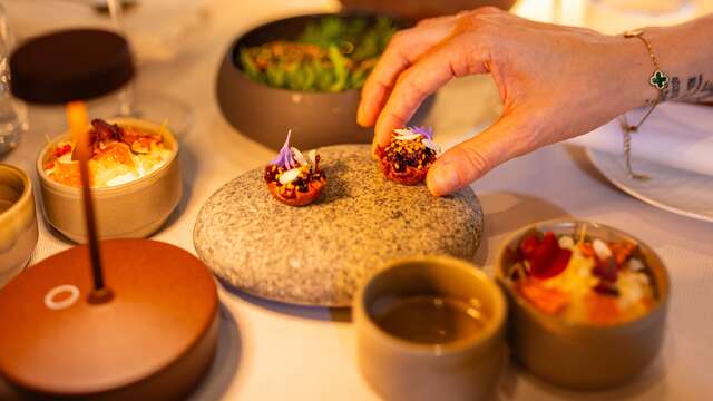 Dîner 4 plats pour 2 adultes