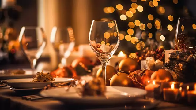 Dîner de la Saint-Sylvestre pour célébrer le Nouvel An à Calais