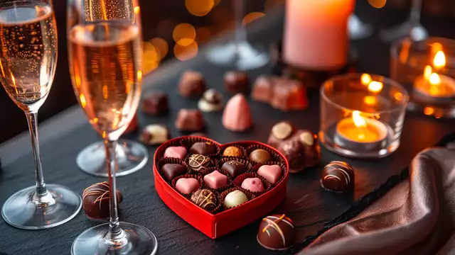 Escapada romántica en habitación con vistas, cava y bombones enfrente del Palacio Real en Madrid