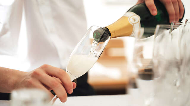 Klein flesje champagne