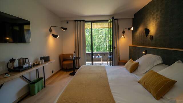 chambre double confort vue jardin