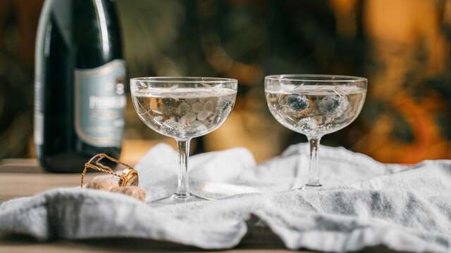 Klein flesje champagne