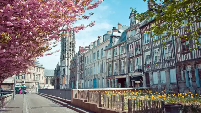 Soggiorno nel centro città di Rouen, parcheggio e drink di benvenuto offerti.