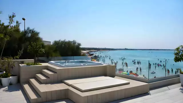 Estancia en la playa en Torre Lapillo, Apulia, en apartamento para 2