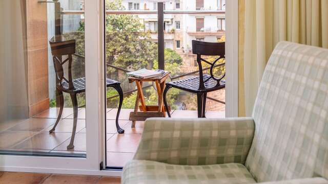 Habitación doble estándar vista a los jardines