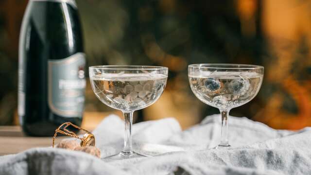 Coupe de champagne pour 2 adultes