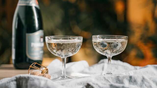 Fles champagne