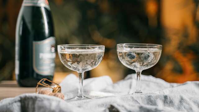 Coupe de champagne pour 2 adultes