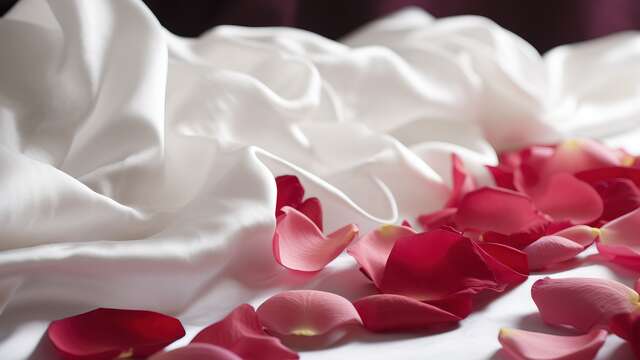 Rozenblaadjes in de kamer