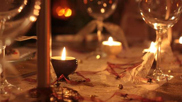Dîner de la Saint-Valentin 3 plats pour 2 adultes