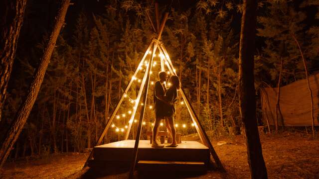 Glamping the Teepees