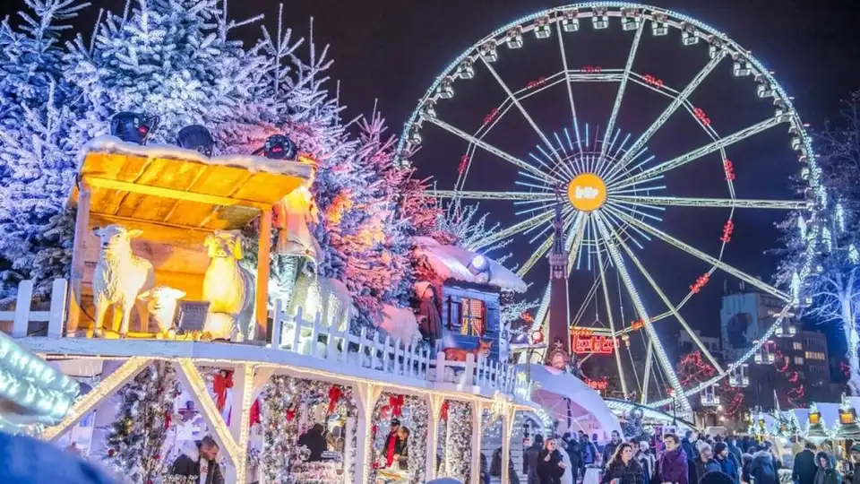 Notte nel Cuore della Foresta e Mercatino di Natale o Shopping Natalizio a Bruxelles