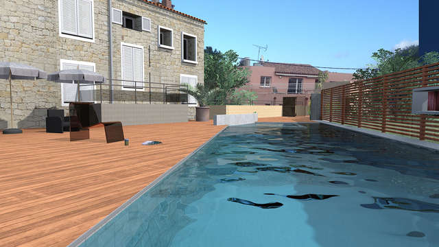 Outdoor swimming pool