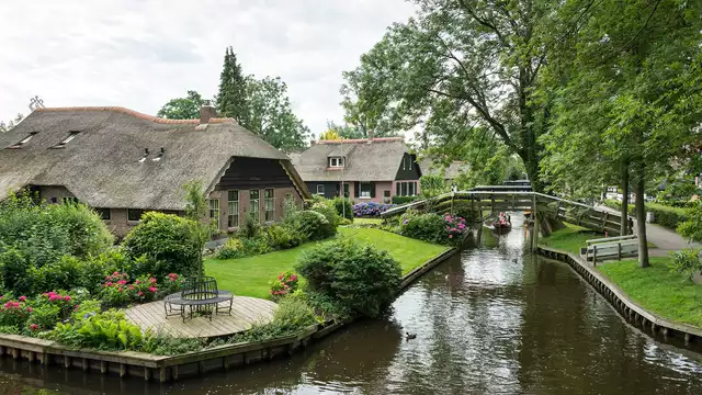 Disfrute de la auténtica tranquilidad en los bosques cercanos a Giethoorn.