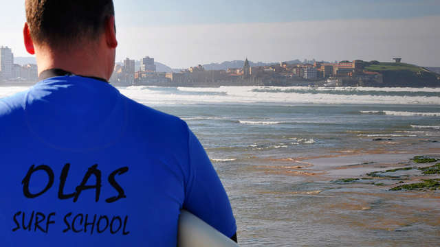 Escapada Top: clases de surf en Asturias en hotel 4* en la playa de Gijón
