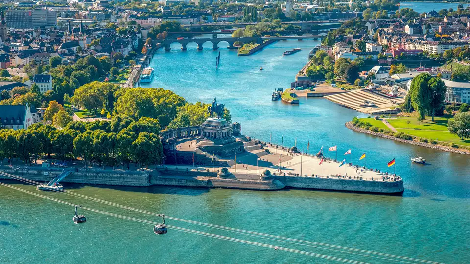 Ontspanning en cultuur tussen twee rivieren in Koblenz nachten voor de prijs van