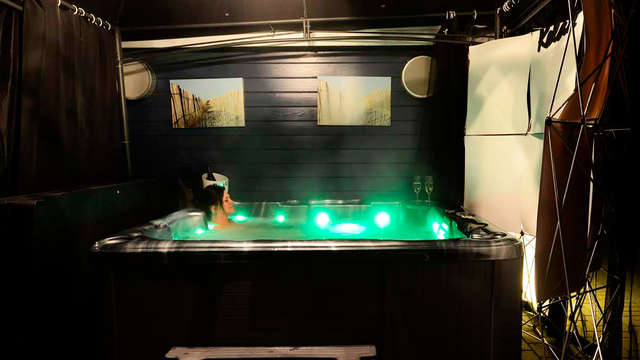 Toegang tot de privé jacuzzi