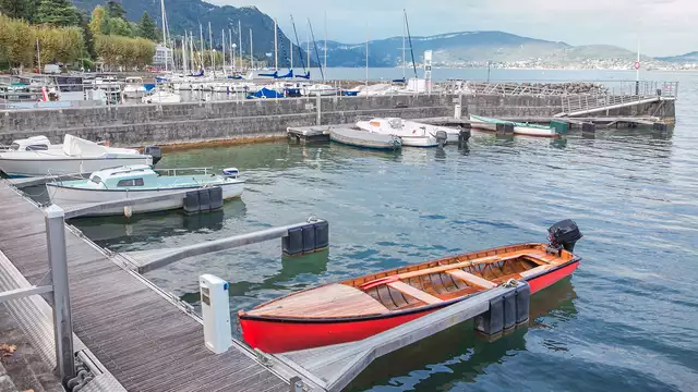 Cena junto al lago Bourget, en Chambéry