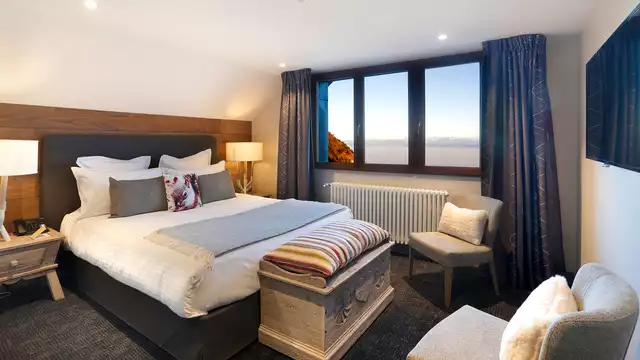 Uitzicht op de Mont Blanc in het hart van de bergen