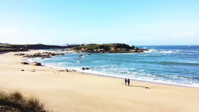 Escapade romantique près de la plage d'A Lanzada en Galice