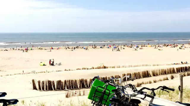 Un soplo de aire fresco junto a las dunas cerca de Alkmaar, Holanda