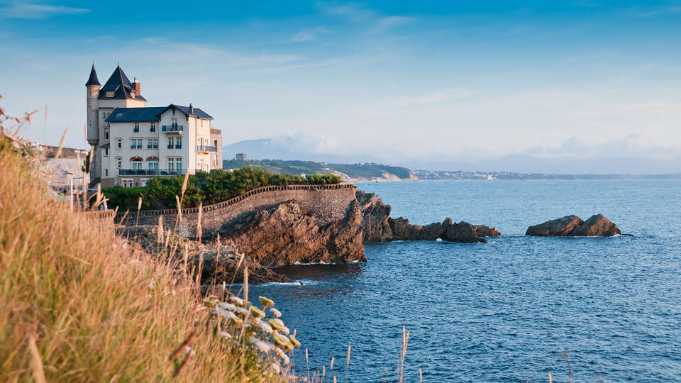 A orillas del mar en Biarritz