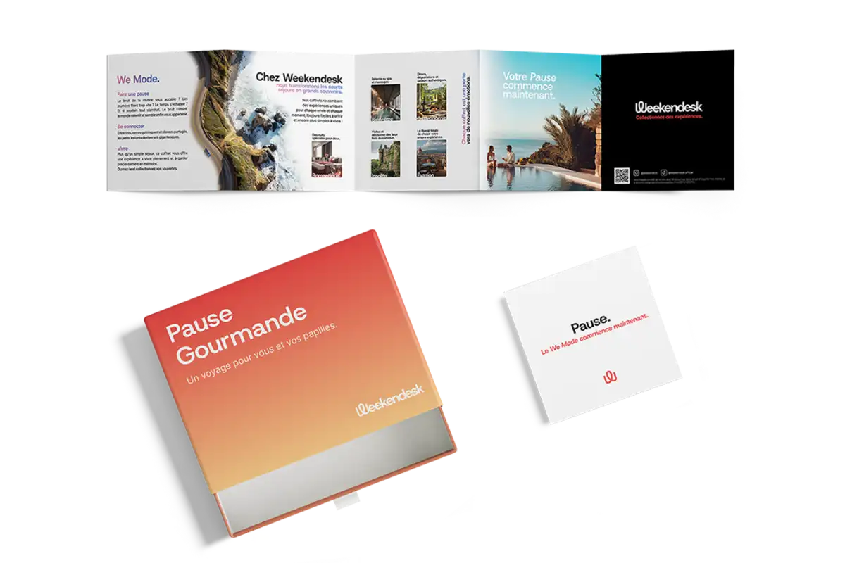 L'emballage du coffret cadeau