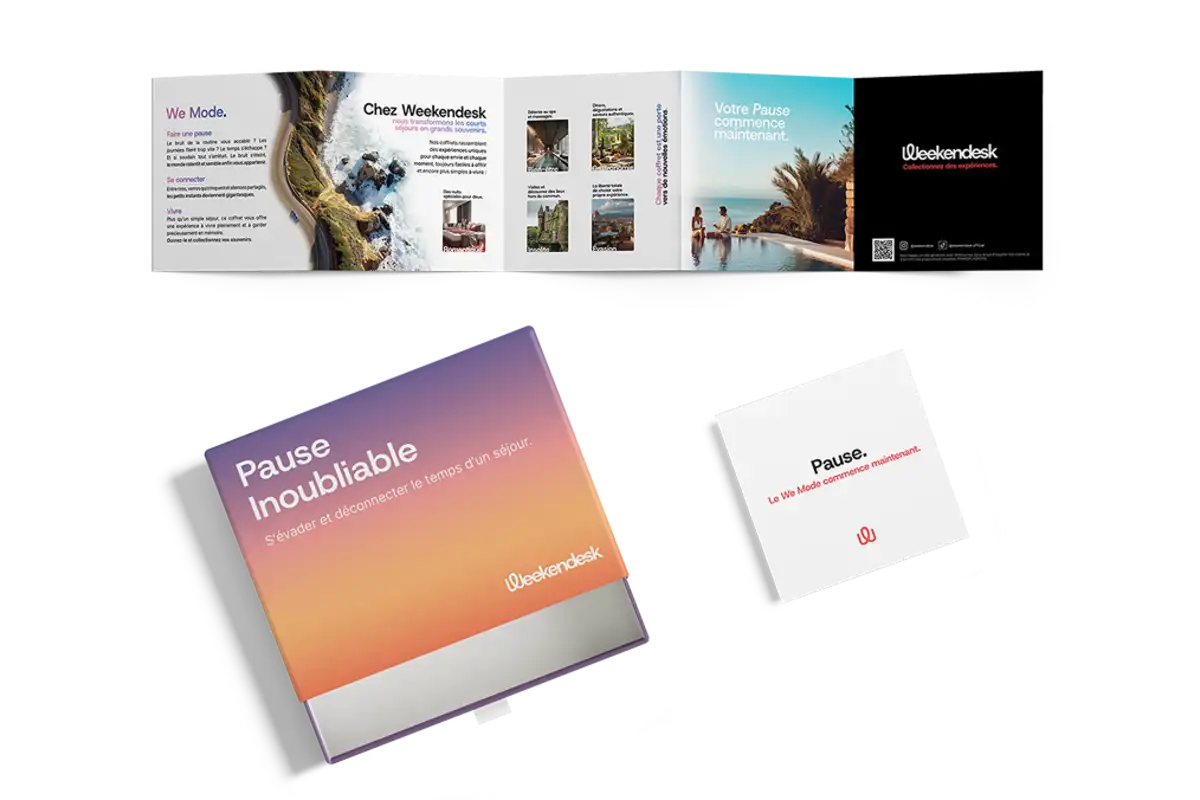L'emballage du coffret cadeau